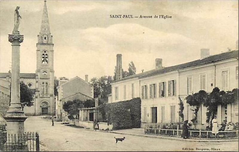 Carte postale ancienne Saint-Paul - bourg 4