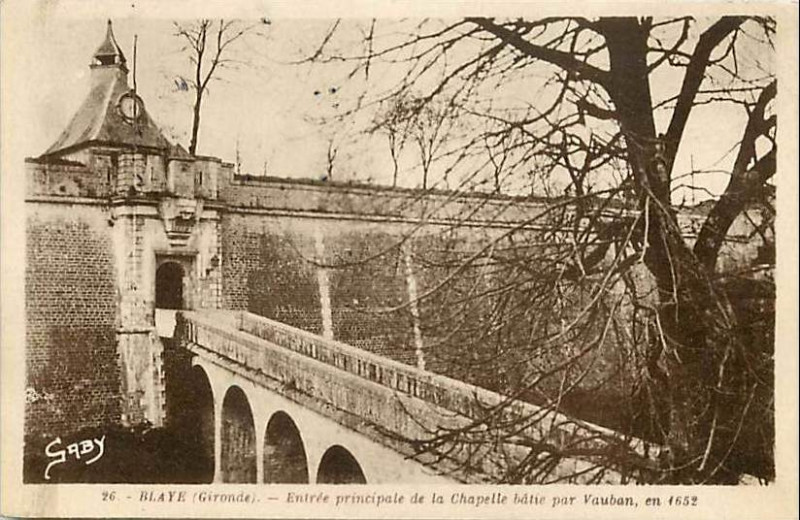 Carte postale ancienne Blaye - Citadelle - entrée 2