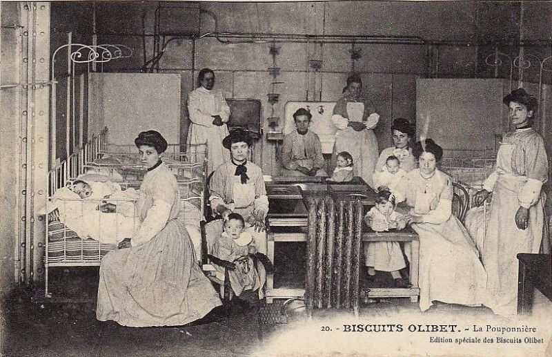 Carte postale ancienne Talence - Biscuits Olibet 1
