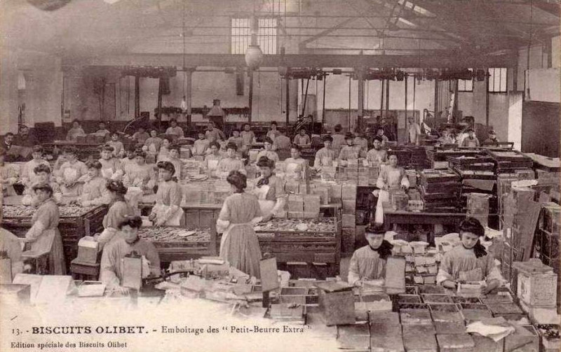 Carte postale ancienne Talence - Biscuits Olibet 2
