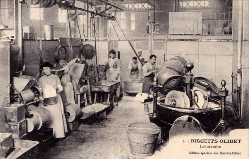 Carte postale ancienne Talence - Biscuits Olibet 4