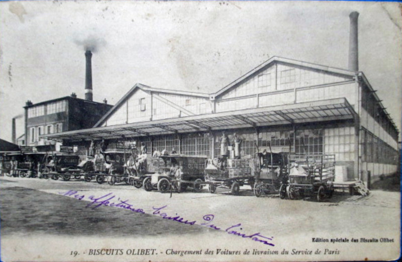 Carte postale ancienne Talence - Biscuits Olibet 8