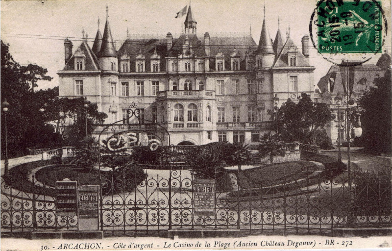 Carte postale ancienne Arcachon - Casino de la plage 1