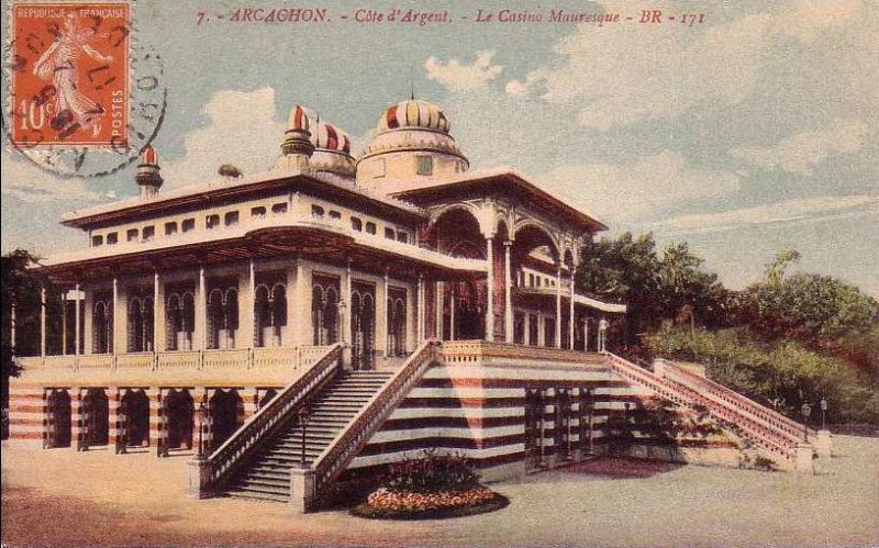 Carte postale ancienne Arcachon - Casino Mauresque 12