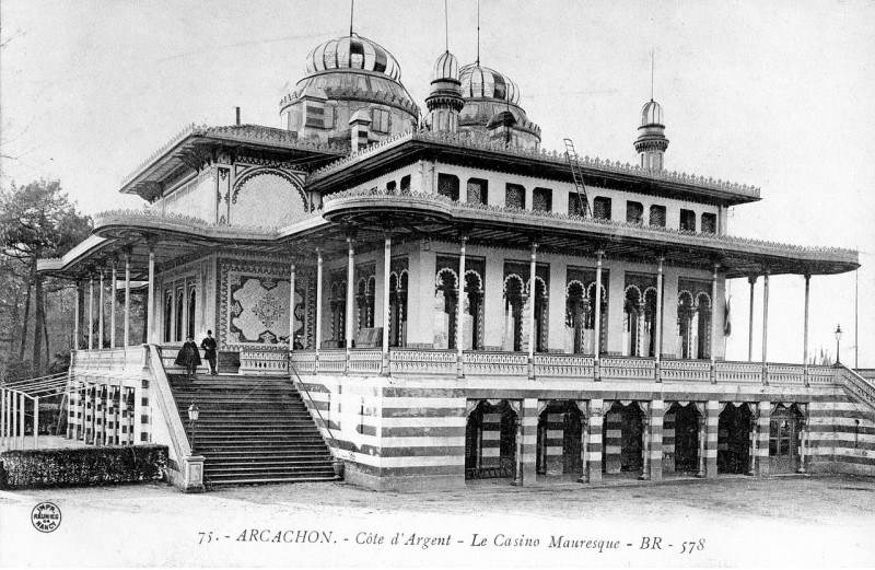Carte postale ancienne Arcachon - Casino Mauresque 2