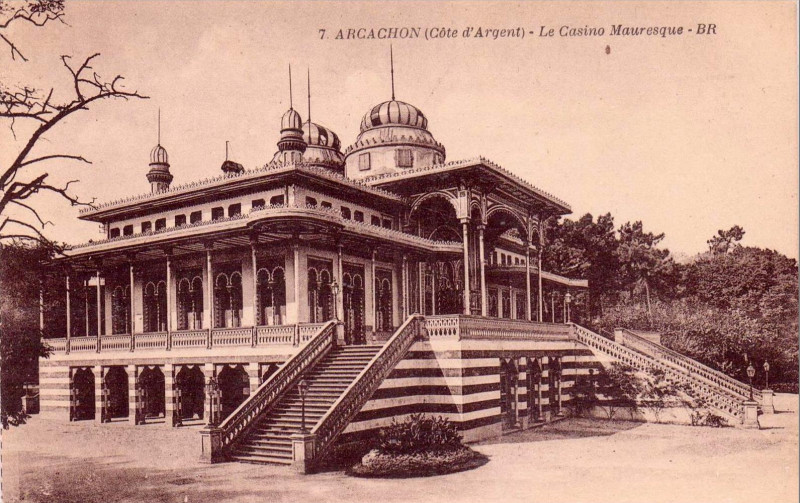 Carte postale ancienne Arcachon - Casino Mauresque 6