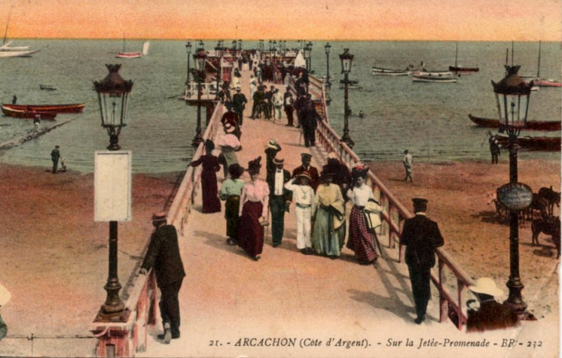 Carte postale ancienne Arcachon - la Jetée 1