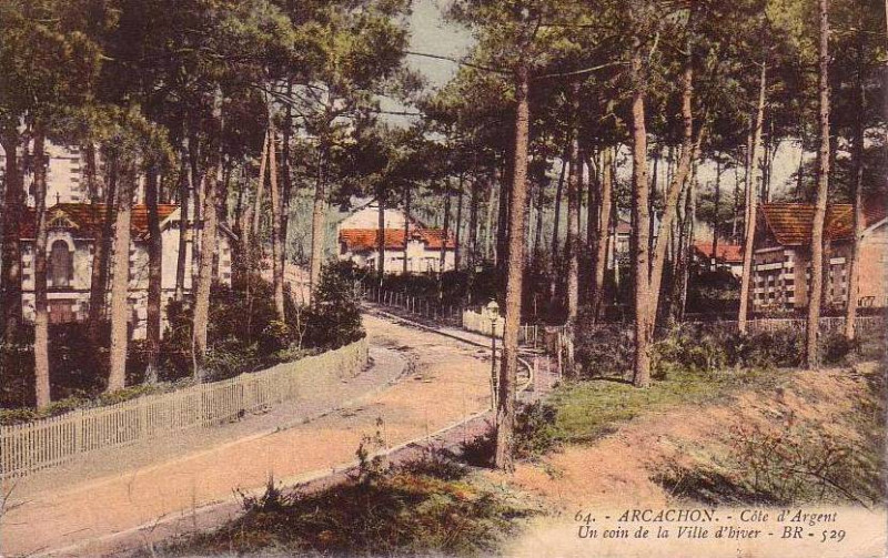 Carte postale ancienne Arcachon - ville d'Hiver 1a