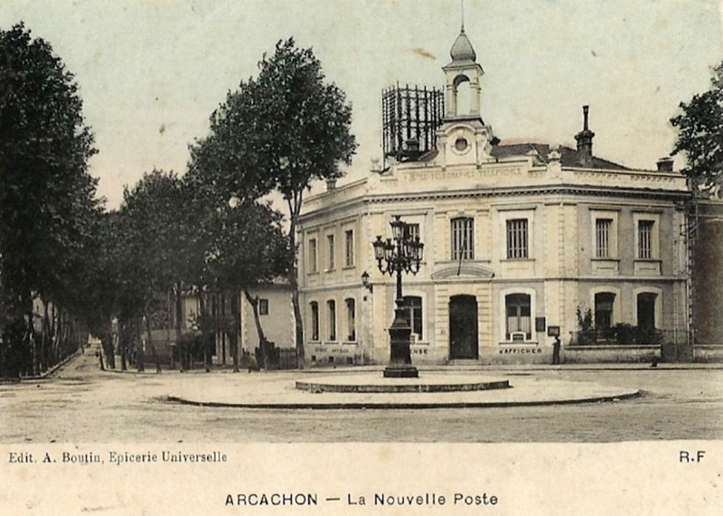 Carte postale ancienne Arcachon - La Poste 6