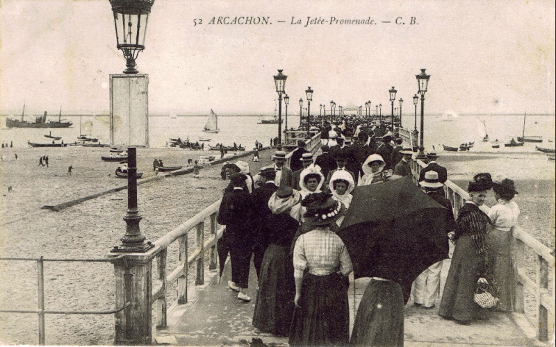 Carte postale ancienne Arcachon - la Jetée 3