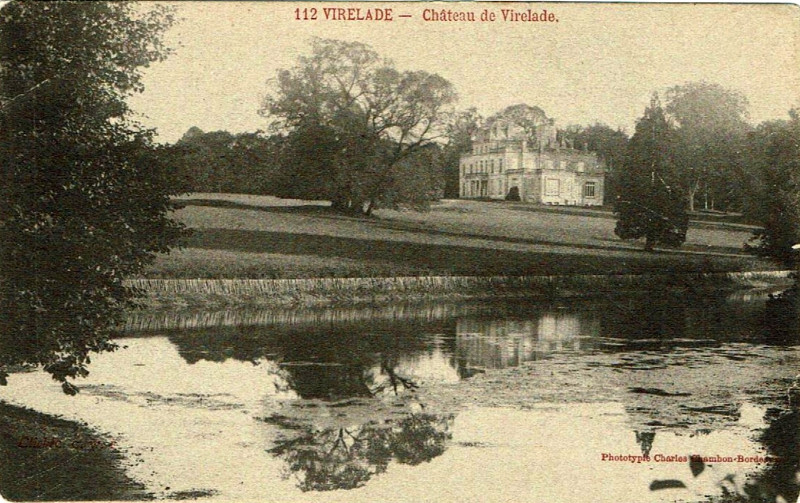Carte postale ancienne Virelade - château de Virelade 3