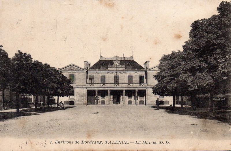 Carte postale ancienne Talence - Mairie 2