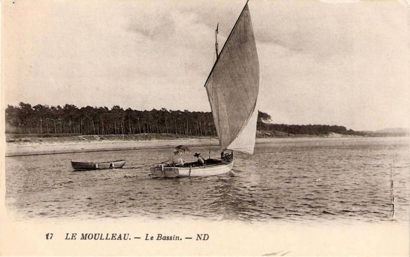 Carte postale ancienne Arcachon - Bassin plaisance 12