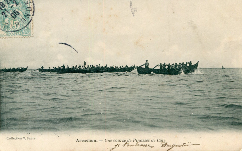 Carte postale ancienne Arcachon - Bassin plaisance 16