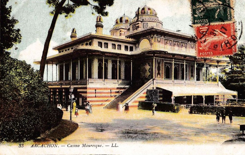 Carte postale ancienne Arcachon - Casino Mauresque 14