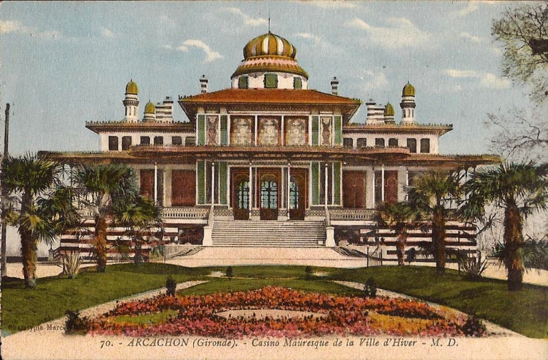 Carte postale ancienne Arcachon - Casino Mauresque 3a