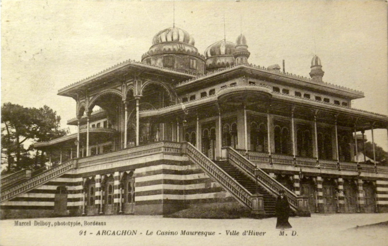 Carte postale ancienne Arcachon - Casino Mauresque 4