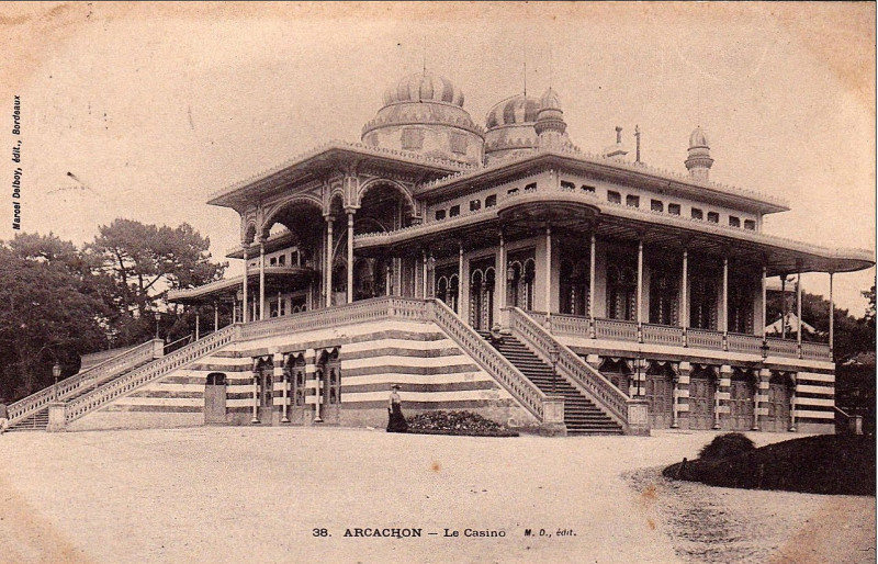 Carte postale ancienne Arcachon - Casino Mauresque 7