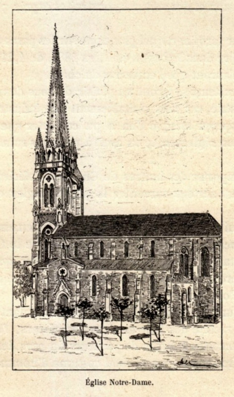 Carte postale ancienne Arcachon - église notre-Dame 2