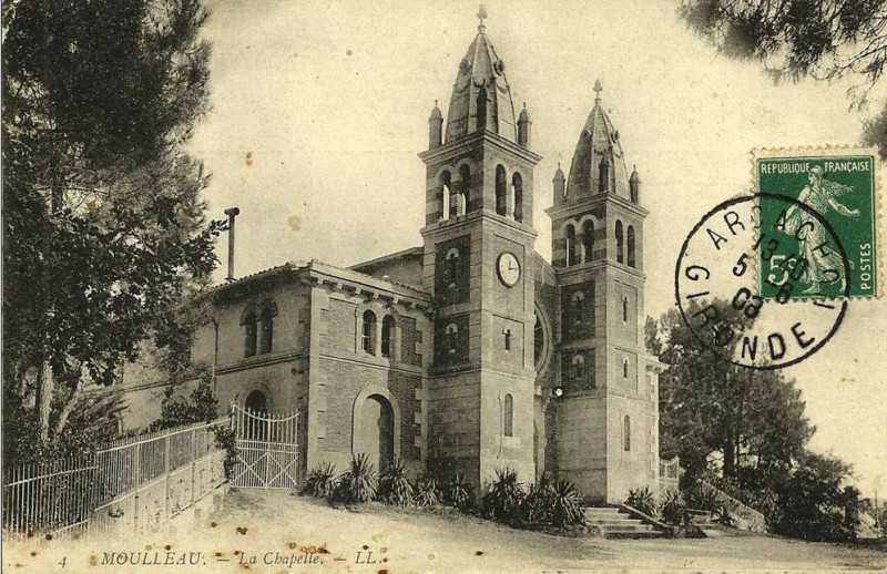 Carte postale ancienne Arcachon - église Notre-Dame des passes 1
