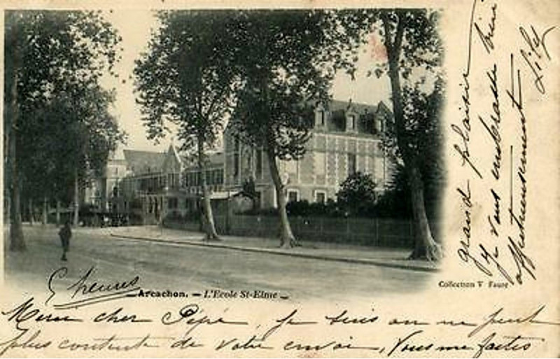 Carte postale ancienne Arcachon - Ecole St Elme 10