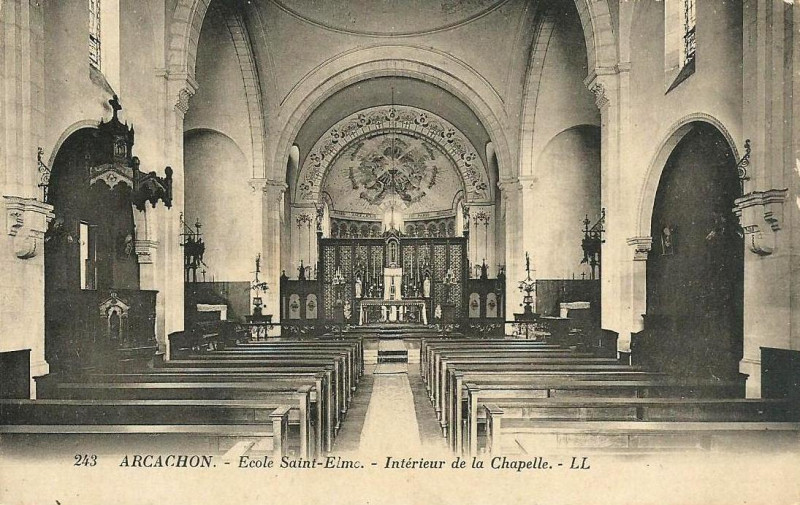 Carte postale ancienne Arcachon - Ecole St Elme 8a
