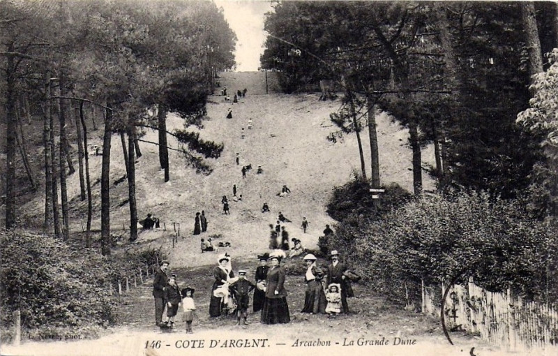 Carte postale ancienne Arcachon - Forêt dunes 12a