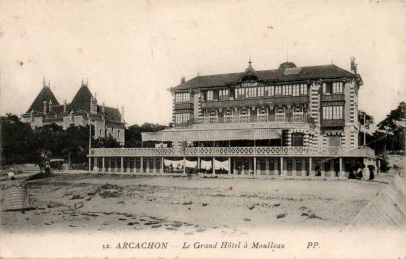 Carte postale ancienne Arcachon - Hôtel de Moulleau 1