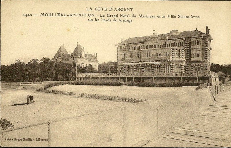 Carte postale ancienne Arcachon - Hôtel de Moulleau 4