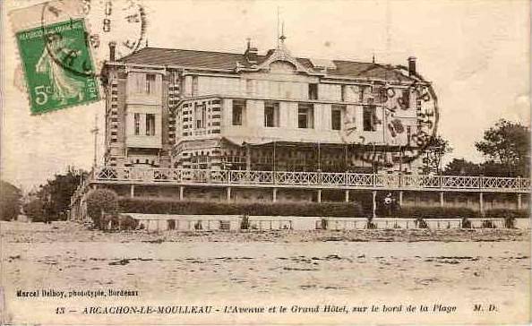 Carte postale ancienne Arcachon - Hôtel de Moulleau 6