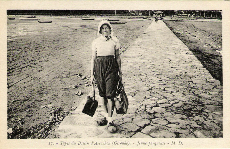 Carte postale ancienne Arcachon - parqueuse 6