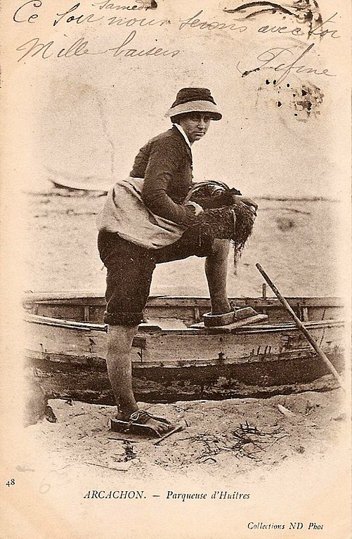 Carte postale ancienne Arcachon - parqueuse 7
