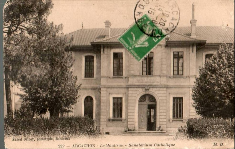 Carte postale ancienne Arcachon - Sanatorium Maritime 3