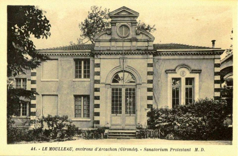 Carte postale ancienne Arcachon - Sanatorium protestant 1