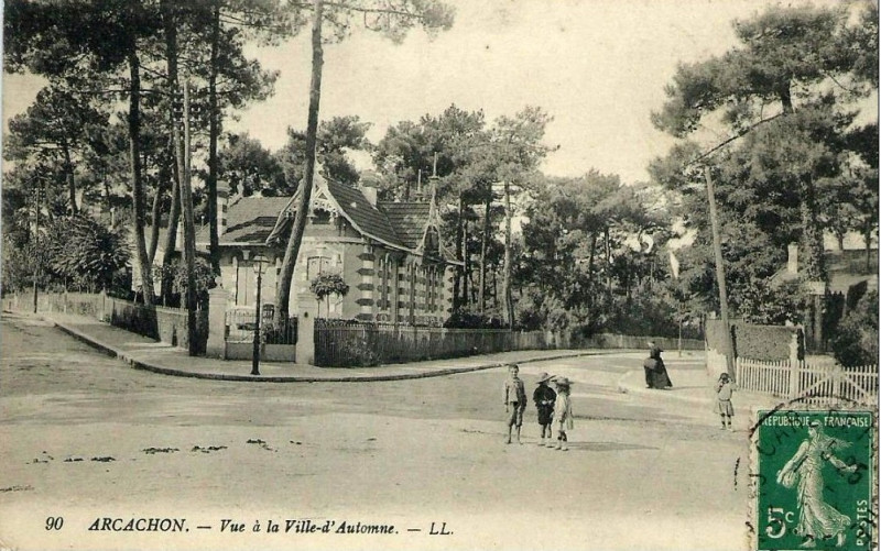 Carte postale ancienne Arcachon - Ville d'Autonne 1a
