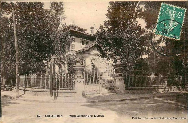 Carte postale ancienne Arcachon - villa Alexandre Dumas 4