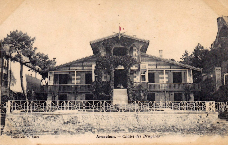 Carte postale ancienne Arcachon - villa Bruyères