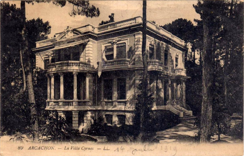Carte postale ancienne Arcachon - villa Cyrnos 2