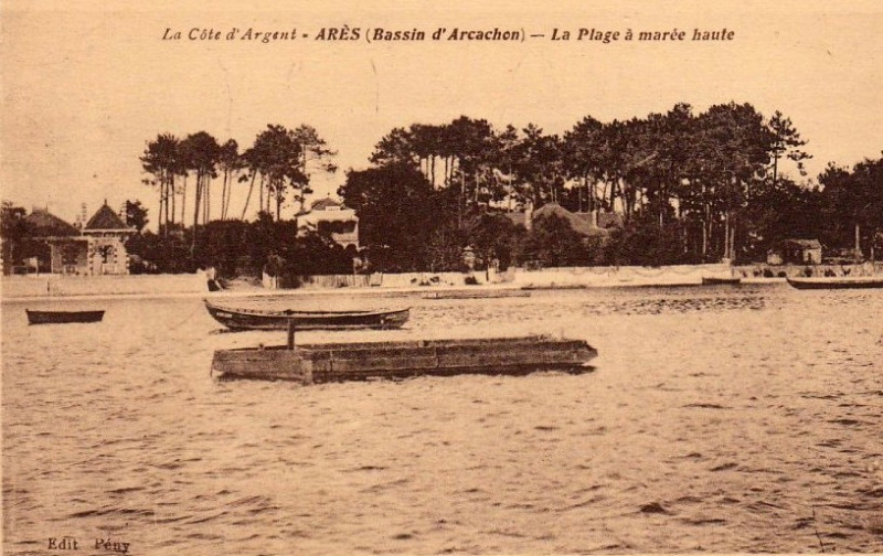 Carte postale ancienne Arès - Bassin 10