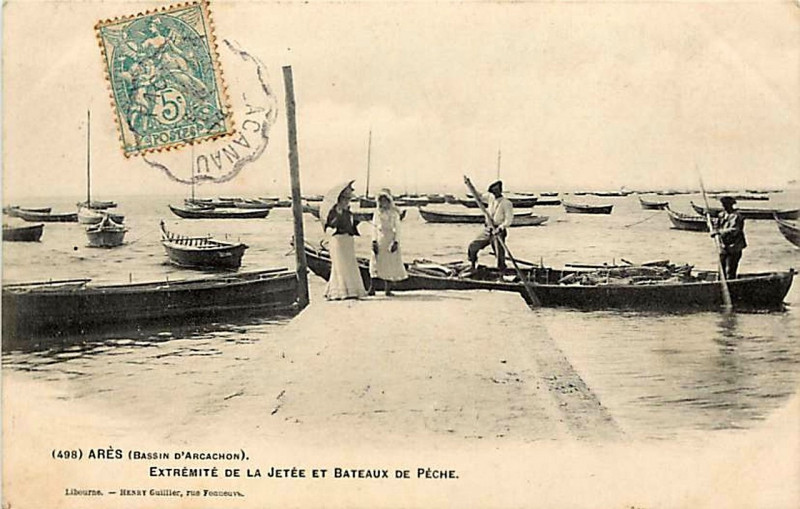 Carte postale ancienne Arès - Bassin 12