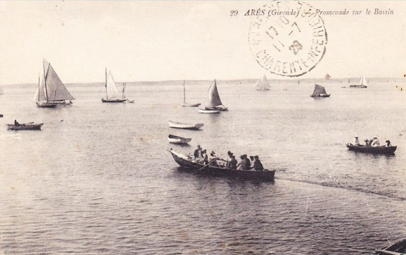 Carte postale ancienne Arès - Bassin 3