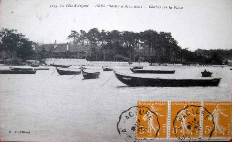 Carte postale ancienne Arès - Bassin 4