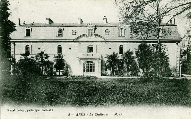 Carte postale ancienne Arès - château Javal 1