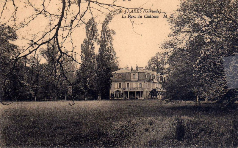 Carte postale ancienne Arès - château Javal 4