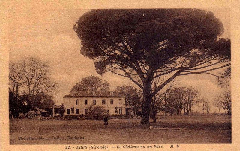 Carte postale ancienne Arès - château Javal 5