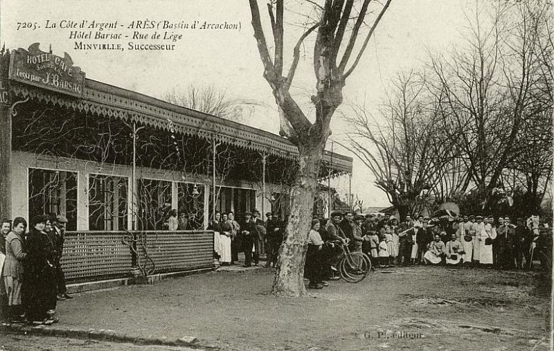 Carte postale ancienne Arès - pension de famille 5