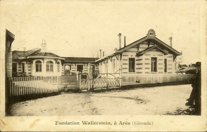 Carte postale ancienne Arès - Fondation Wallerstein 1