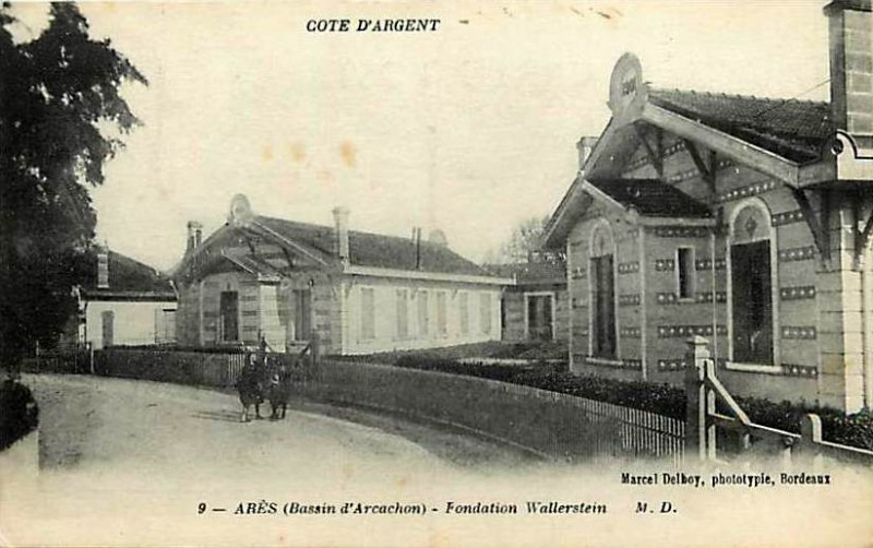 Carte postale ancienne Arès - Fondation Wallerstein 4