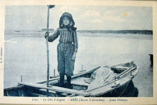 Carte postale ancienne Arès - Ostréiculteurs 7