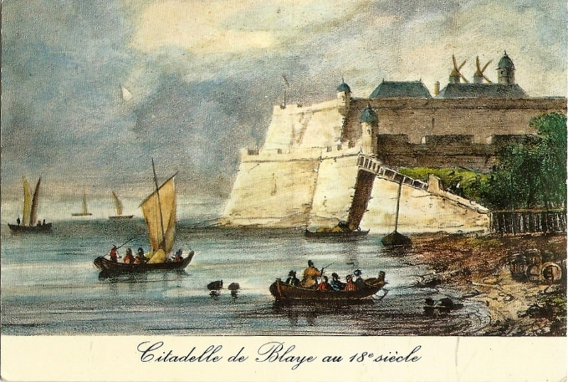 Carte postale ancienne Blaye - Citadelle - au 18 siècle
